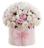 Exclusive Pink and White Peonies Box - Flowers Box London