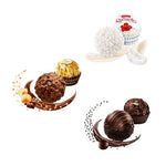 Ferrero Rocher Colection Chocolate Bouquet with Roses and Greenery