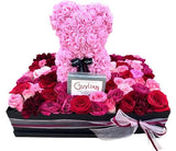 Flowers and Teddy Bear Luxury Special Box