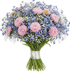 Forget Me Not and Asters Blooms Bouquet - Flowers Box London
