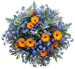 Forget Me Not and Orange Calendula Bouquet - Flowers Box London