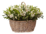 Fragrant Basket of Lily of the Valley and Stock - Flowers Box London