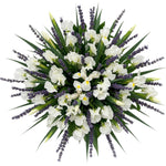 Fragrant Bouquet of Sweet Pea and Iris and Lavender - Flowers Box London