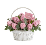 Fragrant Hyacinth Hamper with Chocolate Truffles - Flowers Box London