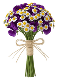 Fragrant Sweet Pea and Daisy Tanacetum Bouquet - Flowers Box London