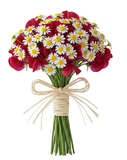 Fragrant Sweet Pea and Daisy Tanacetum Bouquet - Flowers Box London