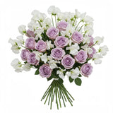 Fragrant Sweet Pea with Roses Bouquet - Flowers Box London