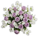 Fragrant Sweet Pea with Roses Bouquet - Flowers Box London