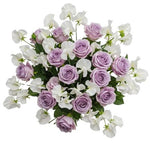 Fragrant Sweet Pea with Roses Bouquet
