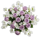 Fragrant Sweet Pea with Roses Bouquet