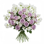 Fragrant Sweet Pea with Roses Bouquet