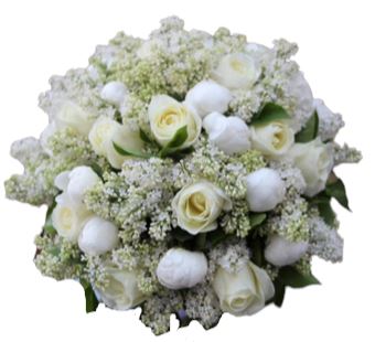 Fragrant White Bouquet with Peonies Bouquet
