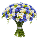Freesias and Cornflowers Bouquet