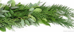 Fresh Plain Garland of Conifer and Populus Berry - Flowers Box London