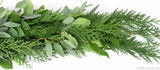 Fresh Plain Garland of Conifer and Populus Berry - Flowers Box London