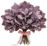 Frosted Pink Oak Leaves Bouquet - Flowers Box London