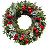 Frosted Woodland Berry Door Wreath