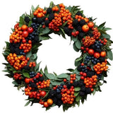 Garden Fruits Door Wreath - Flowers Box London