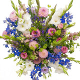 Georgina and Gladiolus Garden Bouquet - Flowers Box London