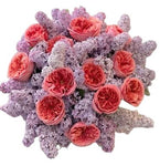 Glamour Bouquet of Lilac and Garden Roses