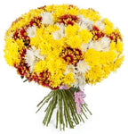 Glowing Chrysanthemum Trio Bouquet - Flowers Box London