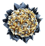 Gold and Black Wraped Luxury Chocolates in a Box - Flowers Box London