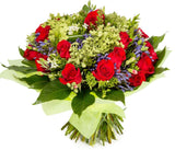 Gorgeous Bouquet of Green Hydrangea and Roses - Flowers Box London