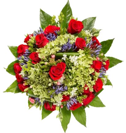 Gorgeous Bouquet of Green Hydrangea and Roses