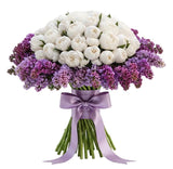 Gorgeous Bouquet of Peonies in Lilac - Flowers Box London