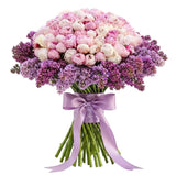 Gorgeous Bouquet of Peonies in Lilac - Flowers Box London