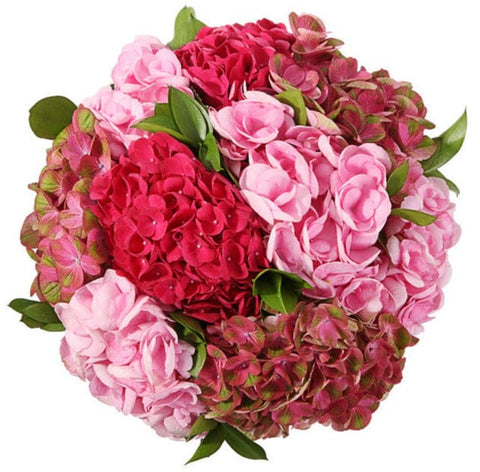 Gorgeous Bouquet of Pink Hydrangea Color Shades
