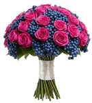 Gorgeous Bouquet of Roses and Blueberries - Flowers Box London