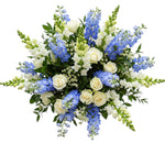 Gorgeous Bouquet of Snapdragon and Delphinium with Roses