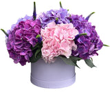 Gorgeous Box of Hydrangea with Blue Veronica - Flowers Box London