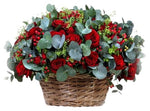Gorgeous Love Basket of Roses and Hypericum