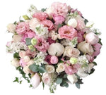 Gorgeous Pastel Bouquet of Peonies and Lisianthus - Flowers Box London