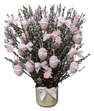 Gorgeous Pot Arrangement of Catkins and Eggs - Flowers Box London