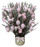 Gorgeous Pot Arrangement of Catkins and Eggs