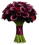 Gothic Elegance Rose Cluster Bouquet - Flowers Box London