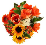 Grateful Bouquet of Sunflowers with Amaryllis and Gerberas - Flowers Box London