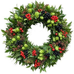 Green Autumn Wreath with Berry - Flowers Box London