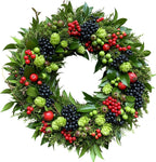 Green Autumn Wreath with Berry - Flowers Box London