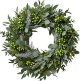 Green Berries Natural Wreath - Flowers Box London