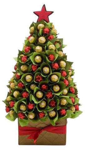 Green Chocolate Christmas Tree - Flowers Box London