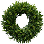 Green Skimmia Door Wreath - Flowers Box London
