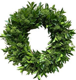 Green Skimmia Door Wreath - Flowers Box London