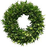 Green Skimmia Door Wreath - Flowers Box London