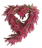 Heather Heart Door Wreath - Flowers Box London