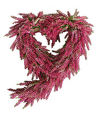 Heather Heart Door Wreath - Flowers Box London