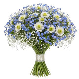 Heavenly Blue Blooming Whisper Bouquet - Flowers Box London